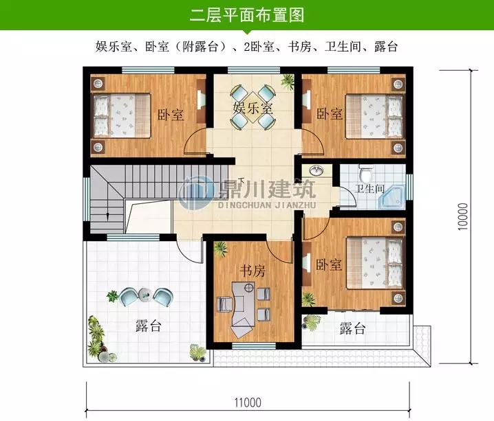 11x10米二層簡(jiǎn)歐農(nóng)村別墅，經(jīng)濟(jì)實(shí)用性?xún)r(jià)比高！