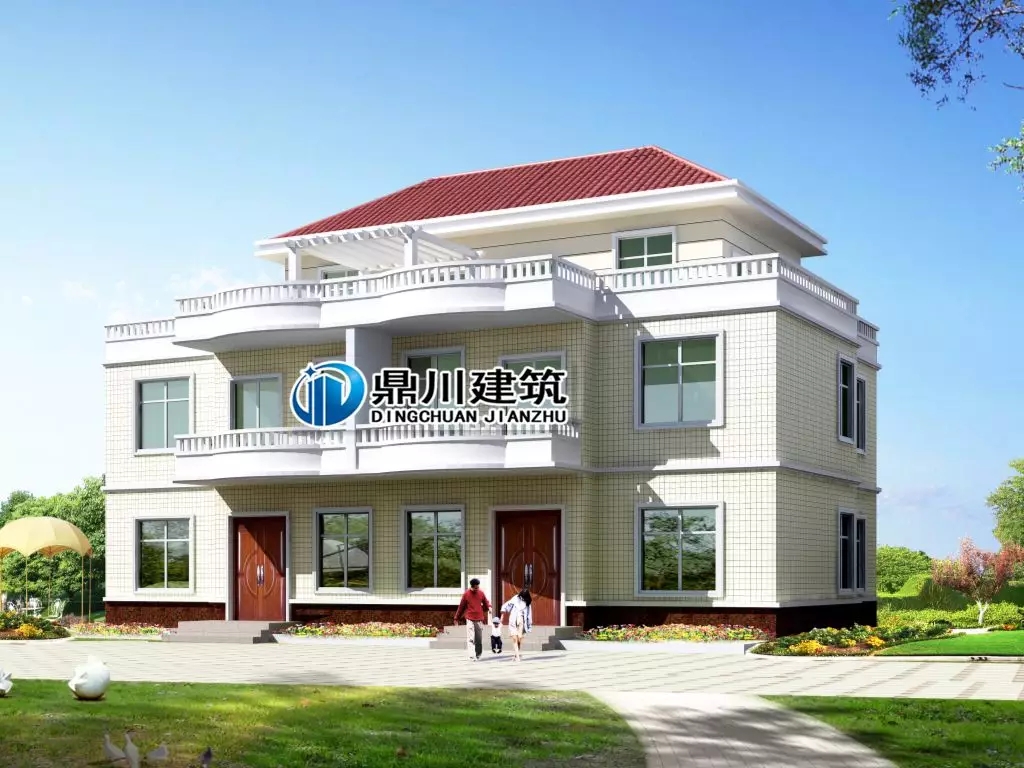 這款農(nóng)村二層雙拼別墅，有顏又省錢，經(jīng)濟實用施工也簡單！