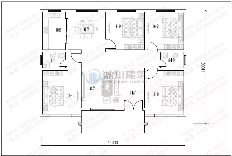 15萬就能建的一層農村別墅，精致大氣房間多，養老住家首選！